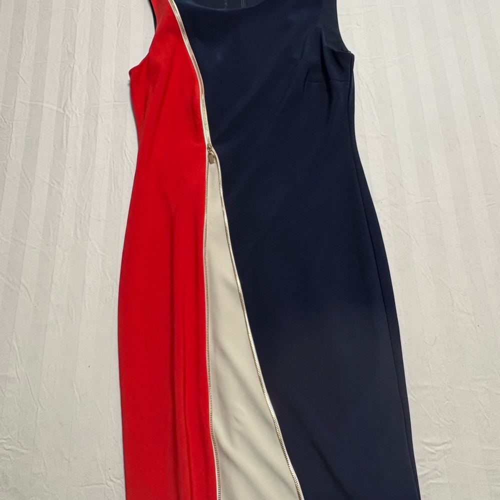 Frank Lyman Design Red and Navy Dress